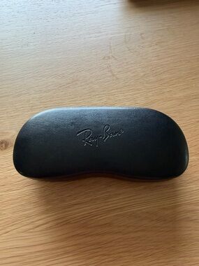 New Ray-Ban Black Protective Eyewear Case with Embossed Logo